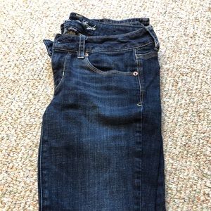 American eagle skinny kick jeans, size 8 long
